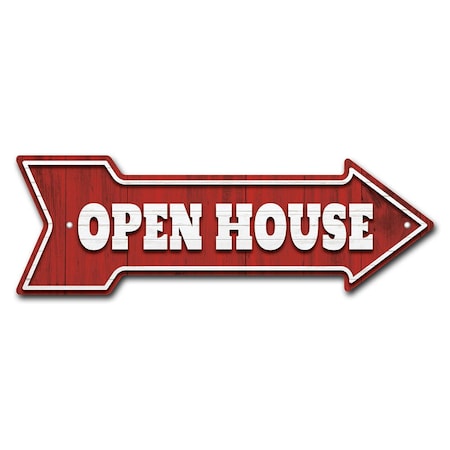 Open House Arrow Sign Funny Home Decor 36in Wide
